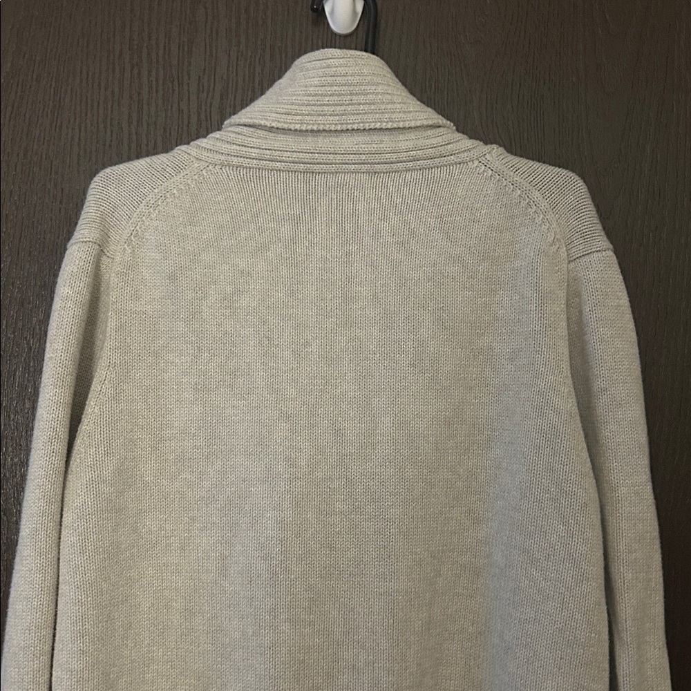 J. Crew Factory Women's Lt. Gray Shawl Collar Chunky Long Cardigan Sweater..XL - Picture 5 of 10